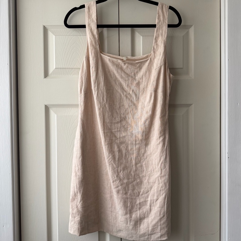 Rylee & Cru Linen Mini Shift Dress Medium